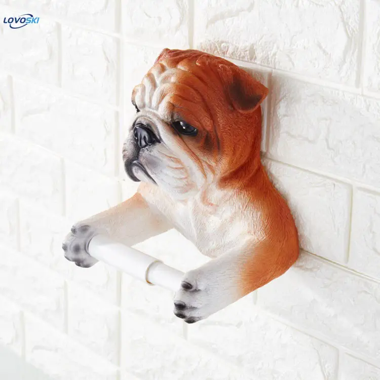 Pug toilet hotsell roll holder