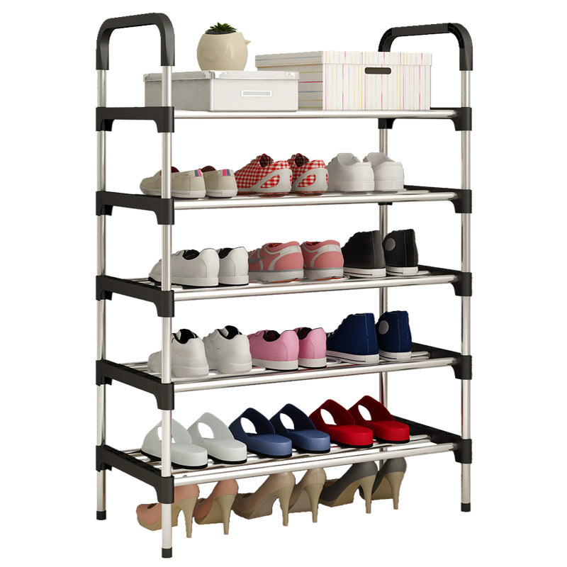 5 Layer Solid Steel Shoe Rack Multilayer Shoes Storage