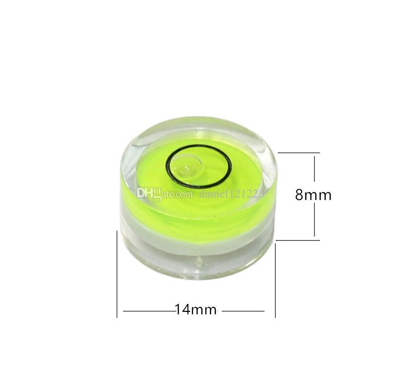 4 x Round Bubble Level Mini Spirit Level Bullseye Level Measurement Instrument Tools Stick-on Disc Bubble Level Circle. 
