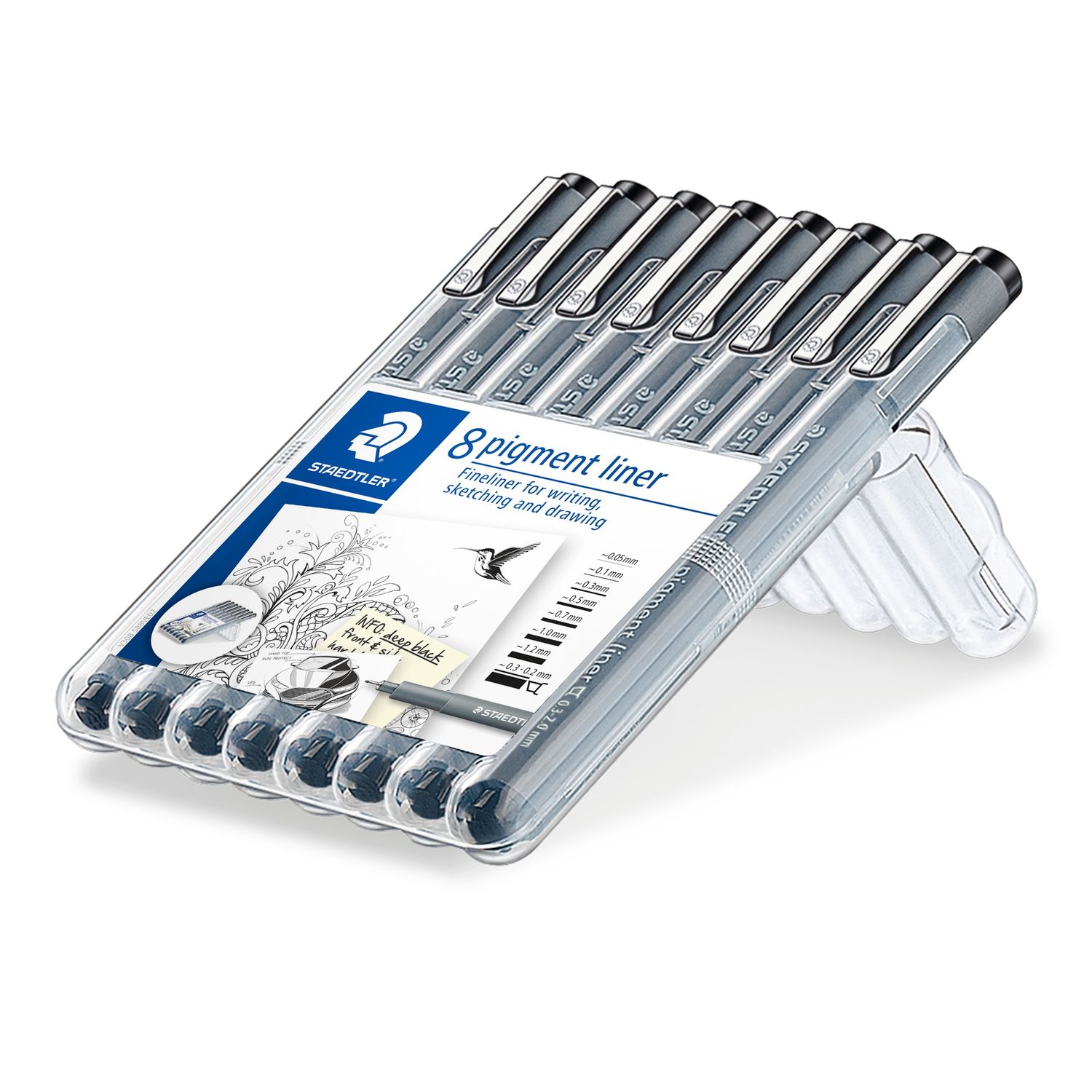 STAEDTLER® 308 SB8 PIGMENT liner 8 set