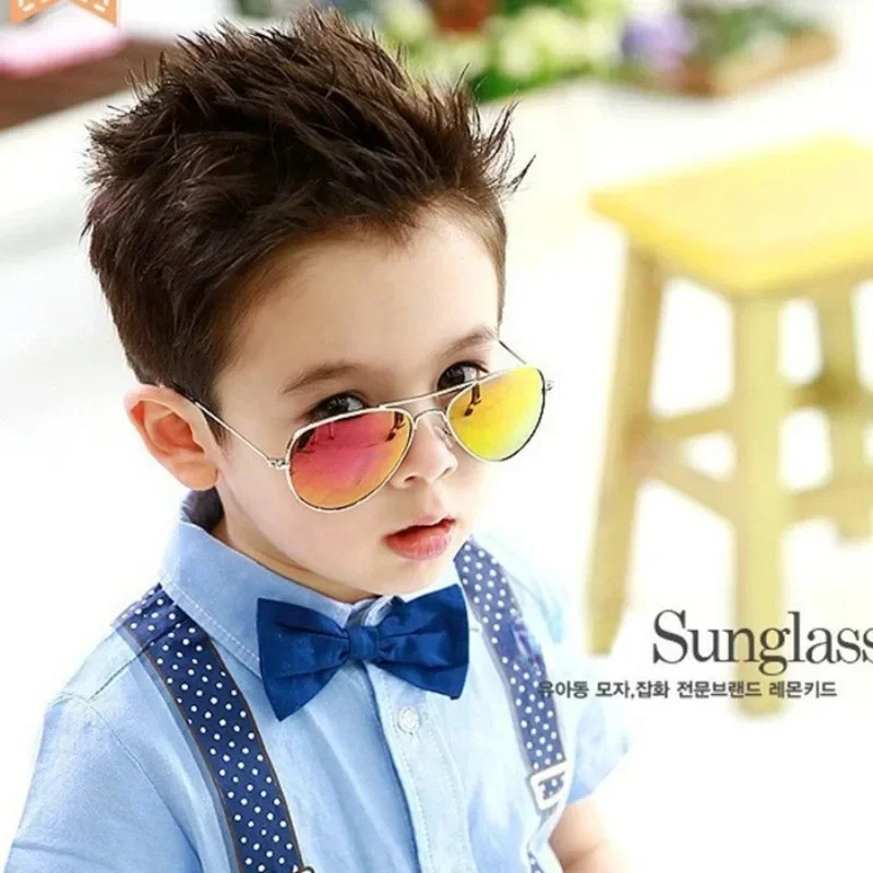 ZEBF-1PC Vintage Kids Sunglasses UV400 Brand Designer New Trend Children Sun Glasses Luxury Shades Baby Boys Girls Eyewear