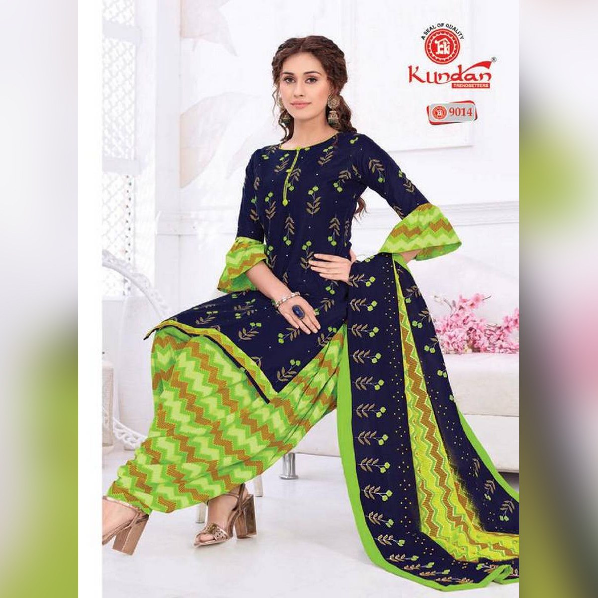 kundan salwar materials