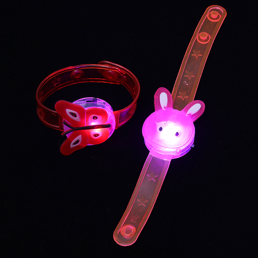 1PC Luminous Cartoon Glow-in-the-Dark Wrist Band for Kids, Boys & Girls, Fun Birthday Gift. 
