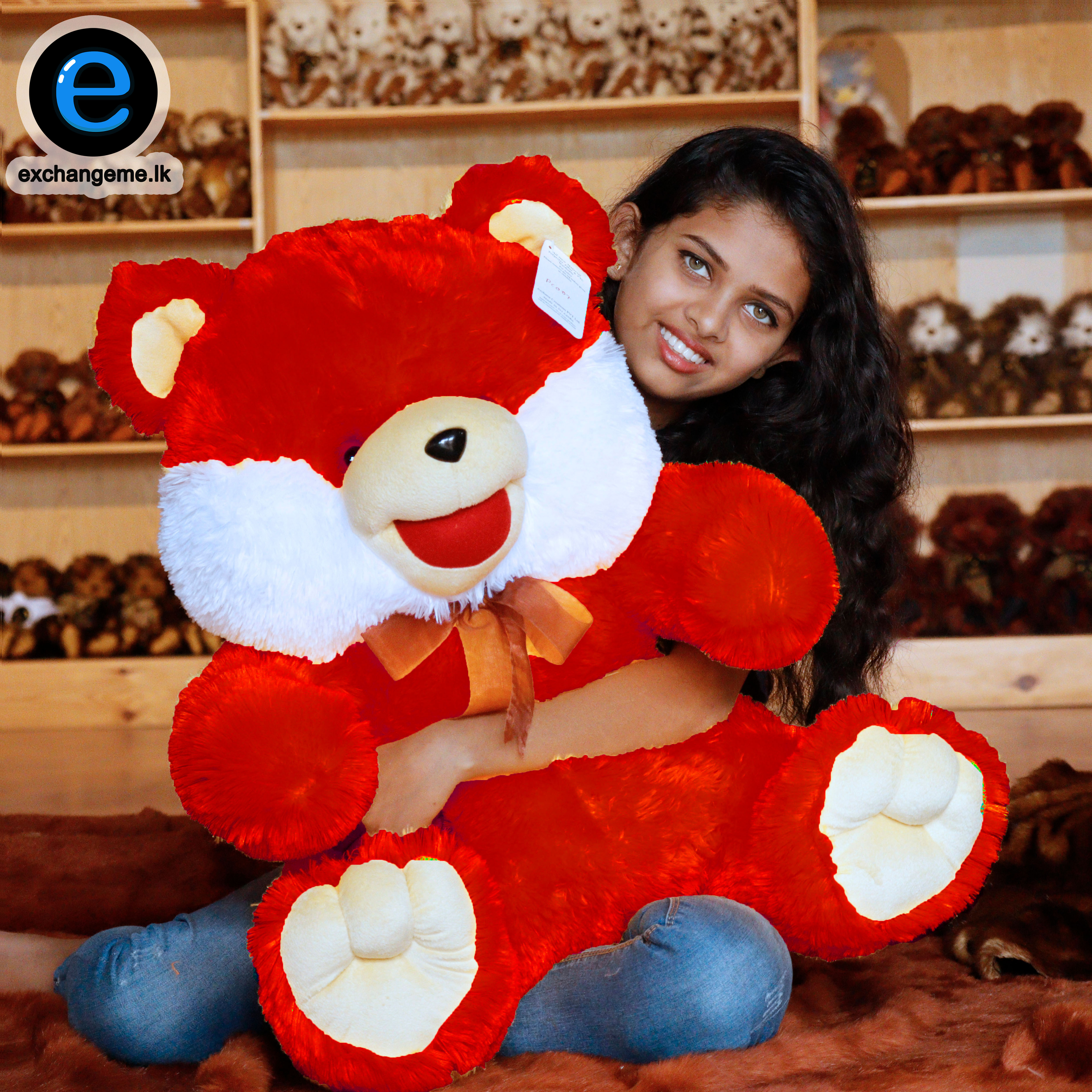 soft teddy bear 2 feet