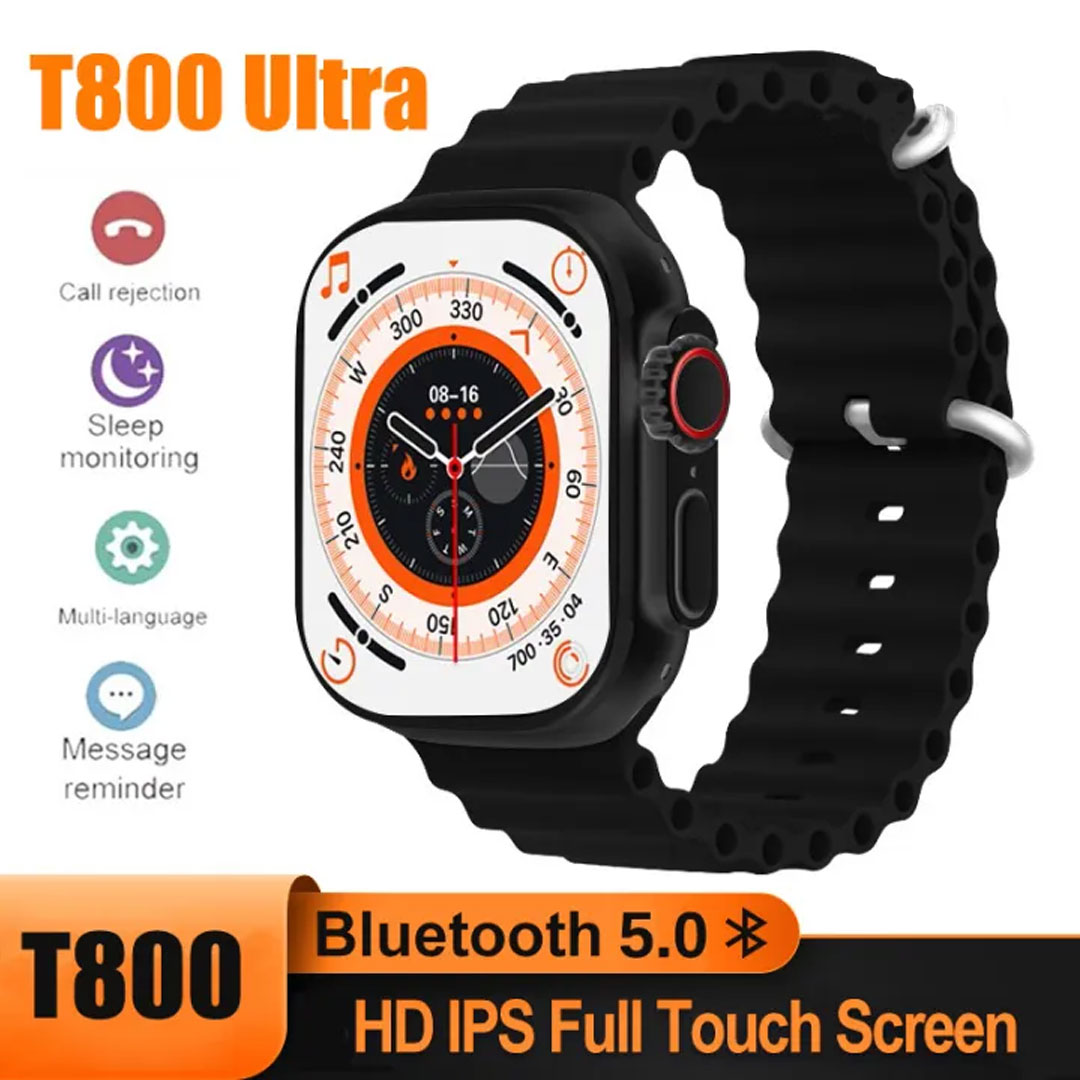 T800 Ultra Smart Watch Series 8 1.99" Bluetooth Call Smartwatch Heart Rate Sleep Monitoring IP67 Waterproof