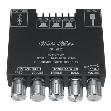 Wuzhi ZK-MT21 2.1 Bluetooth 5.0 Subwoofer Amplifier Board Audio Stereo Amplifier. 