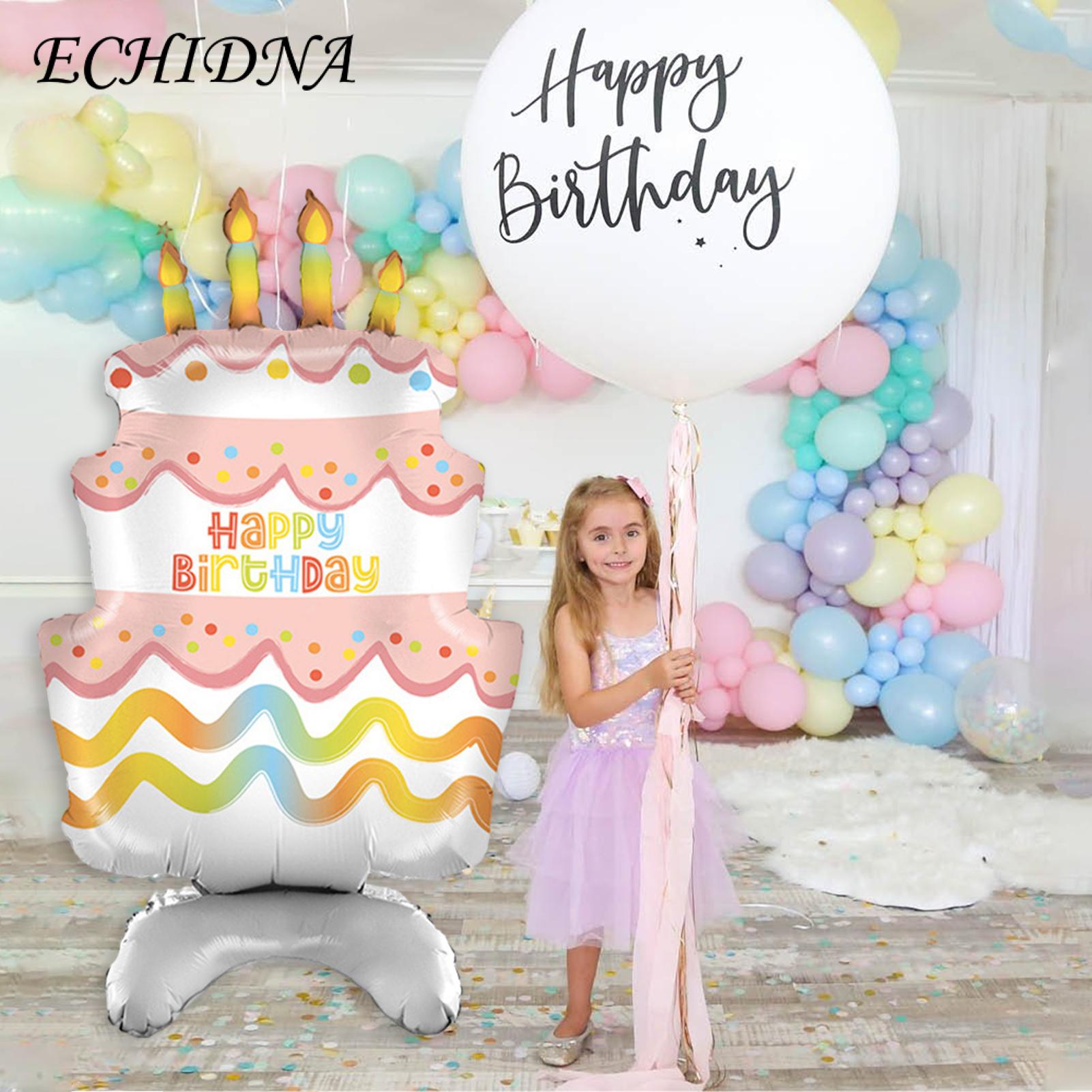 ECHIDNA Foil Candle Balloon Inflatable Toy Cartoon Candle Inflatable Foil Balloon. 