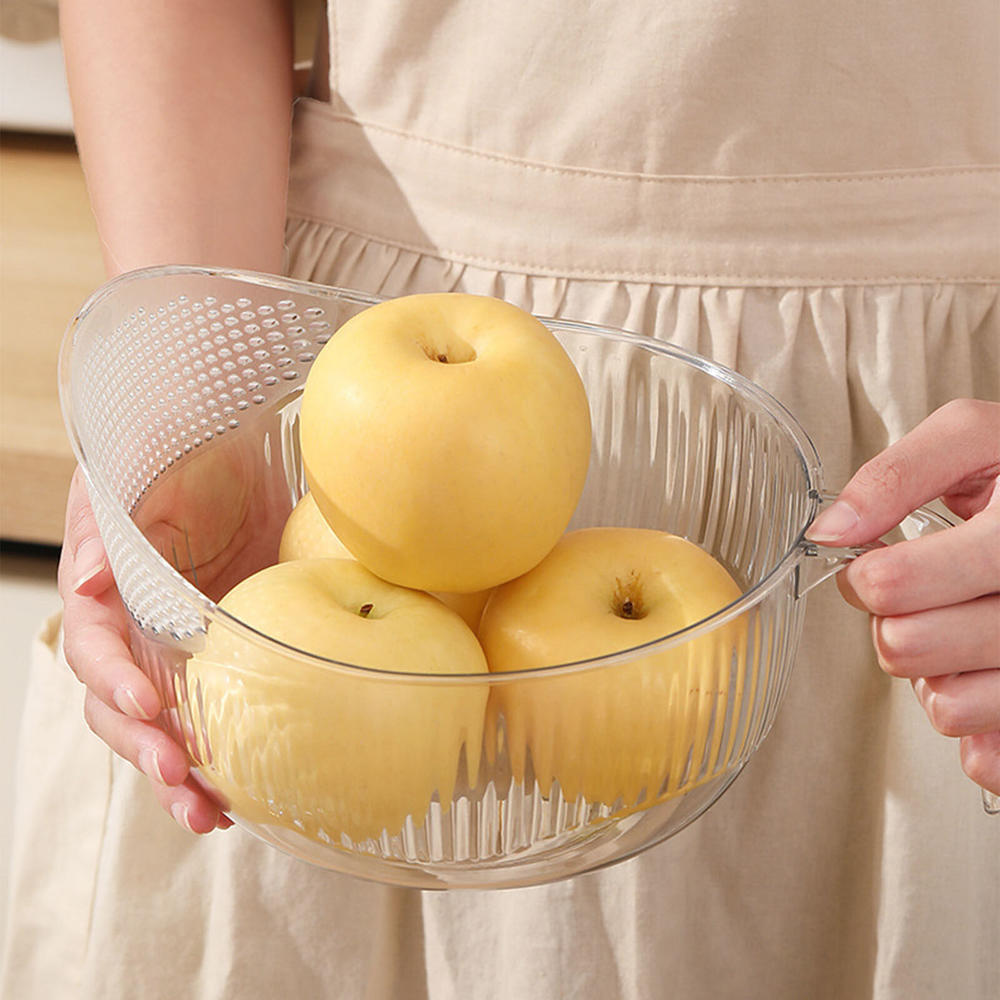 Rice Washing Machine Kitchen Rice Drain Basket Household Drain Basket Shopping Basket With Handle Japanese Rice Washing Sieve. 