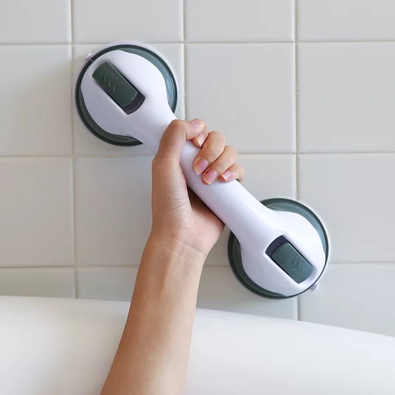 Safety Helping Handle Shower Safety Helping Handle Anti Slip Support Toilet Bathroom Safe Grab Bar Handle Vacuum Sucker Suction Cup Handrail. 