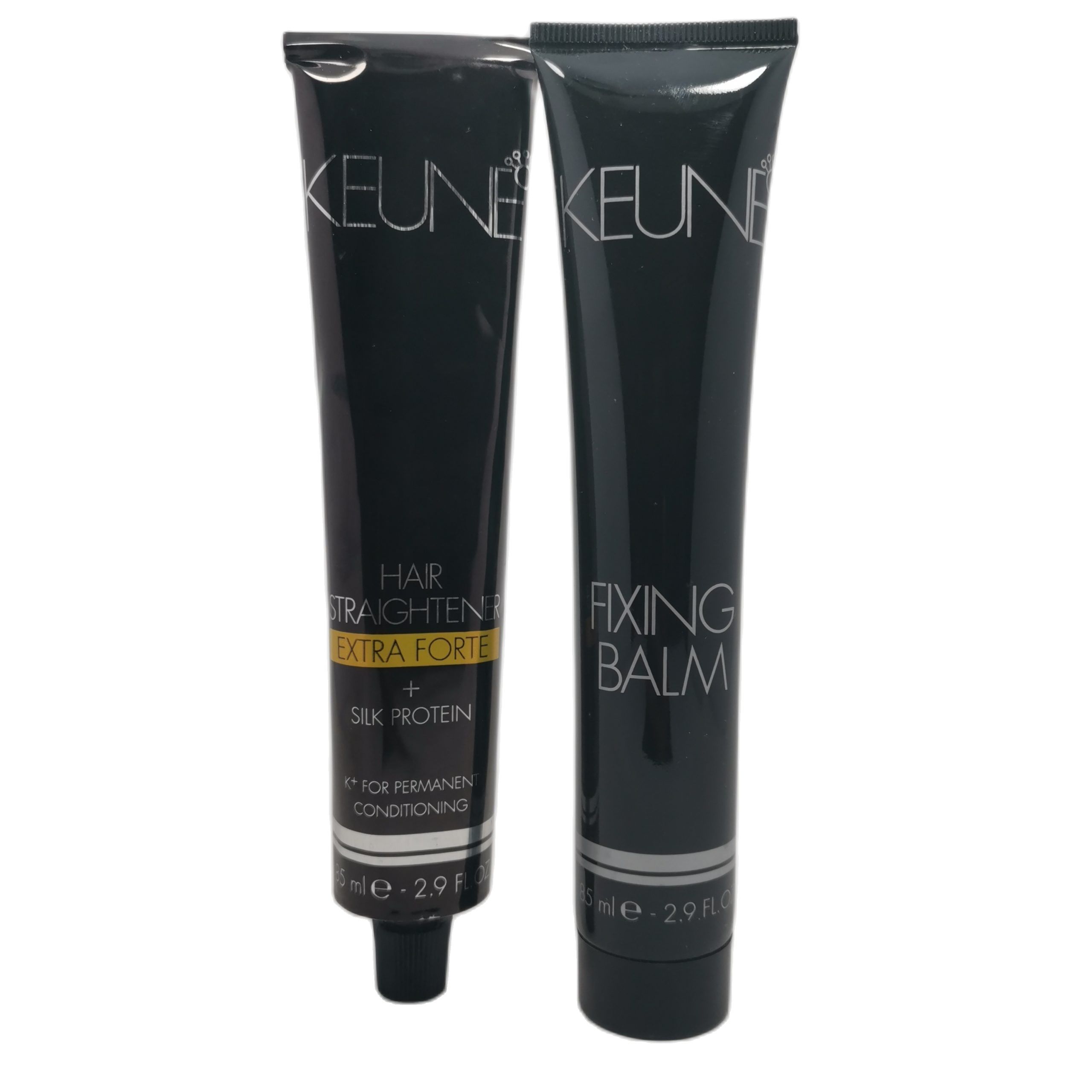 Keune Hair Straightening Salon Pack Hair Straightener (Hair straightener 85ml + Fixing balm 85ml). 