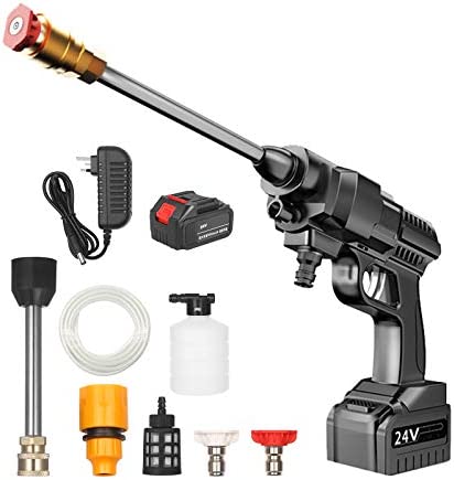 Factory New lithium battery Water Washing 24 V Wireless Car Washer Electric Portable Water Gun