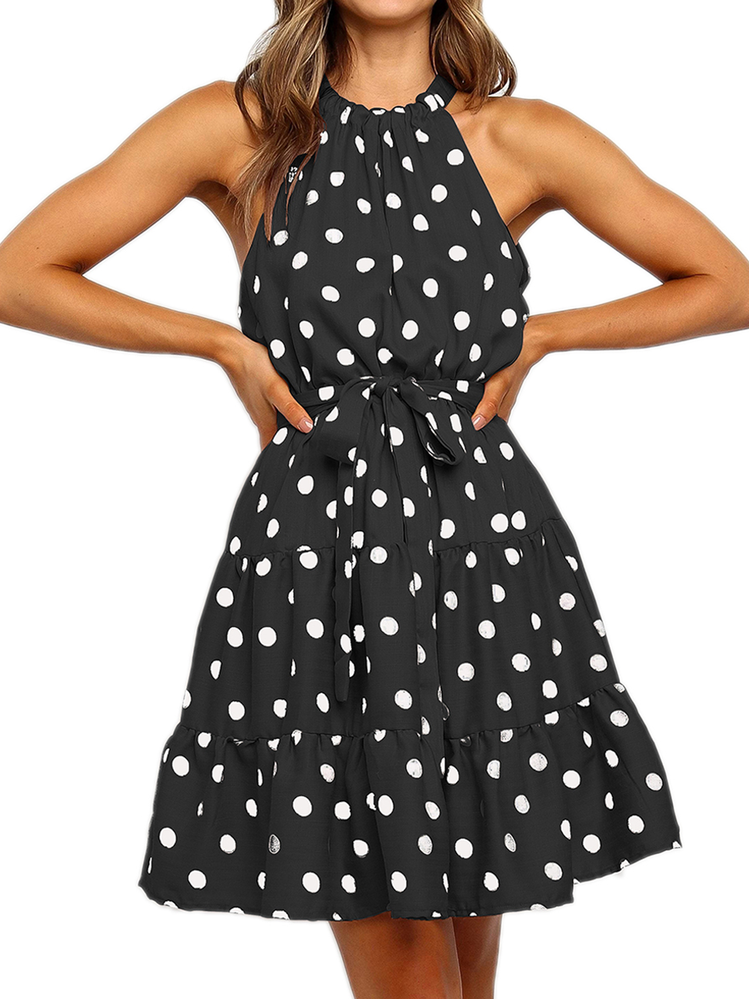 polka dot print dress