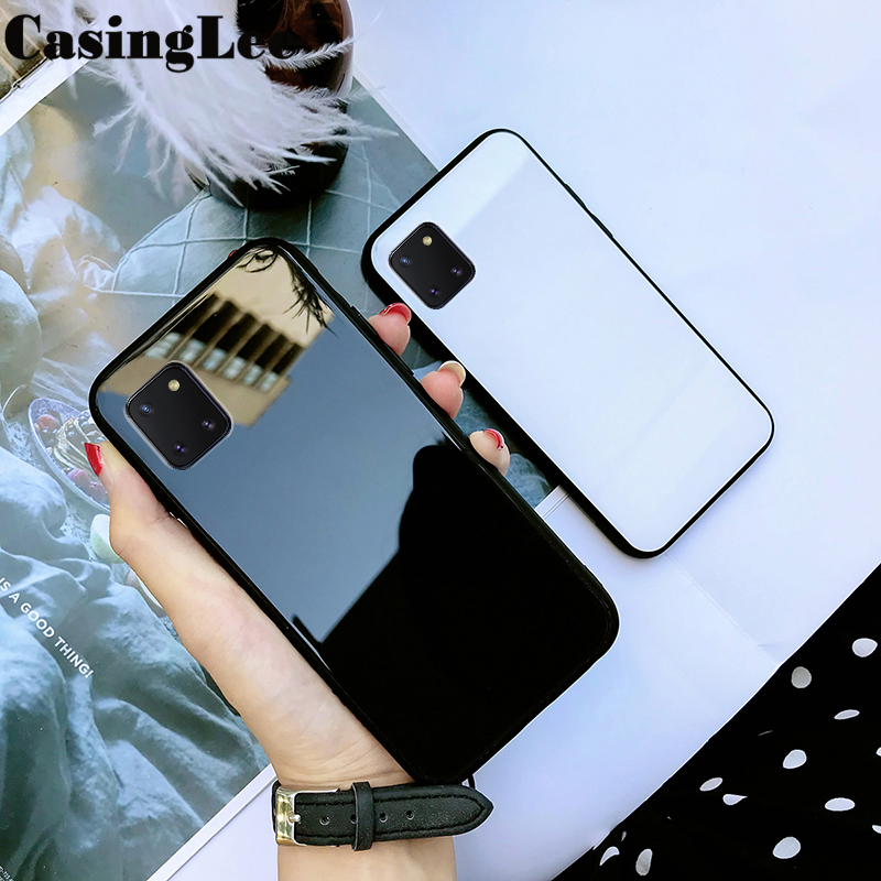 Casinglee For Samsung Galaxy Note 10 Lite case Glass silicon Full Protection Tempered Glass Back cover for Samsung Note 10 Lite Phone cases For girls and Boys. 