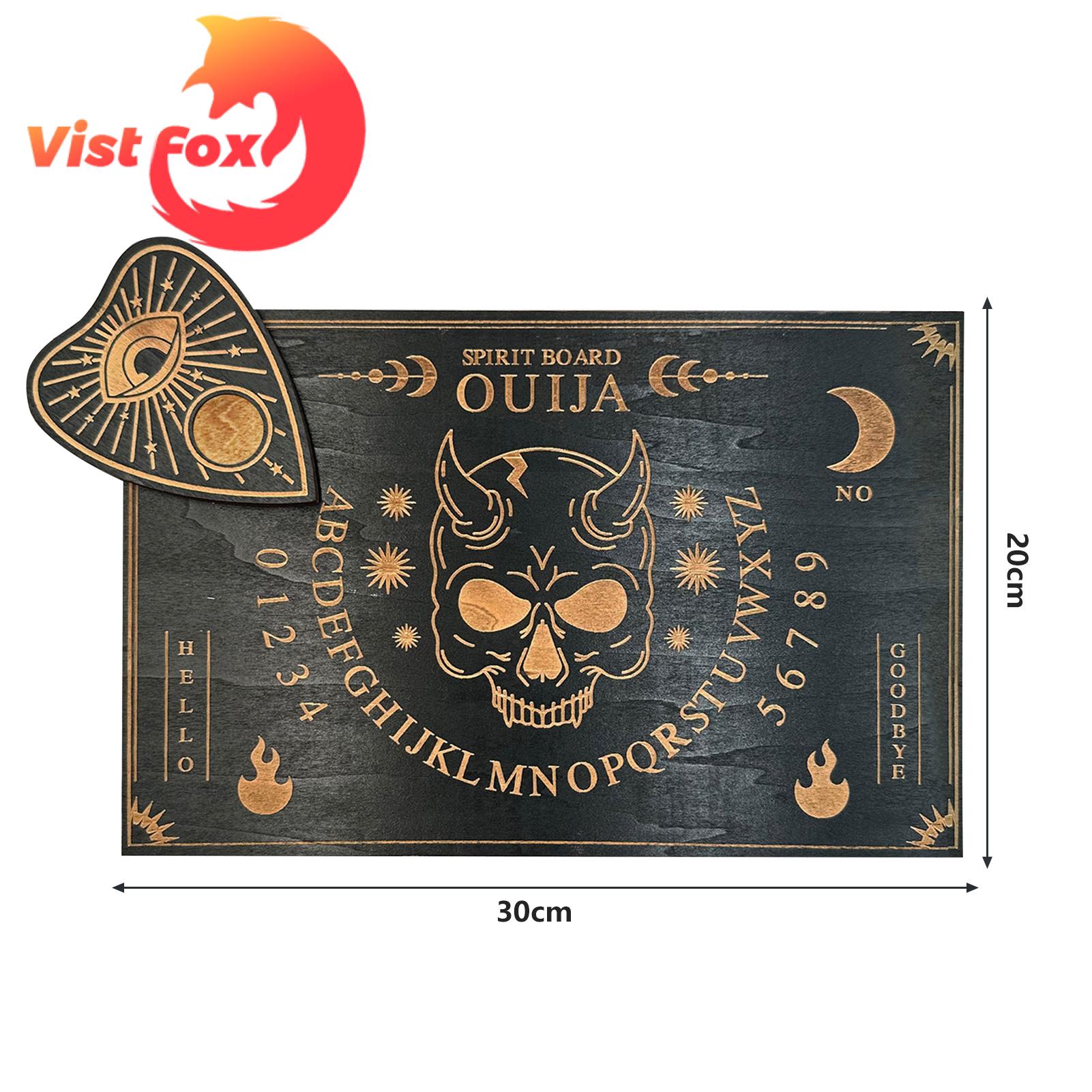 Wood Surface Ouija Board Spooky Halloween Spirit Game Board Perfect Festival Decoration Halloween Ouija Board. 