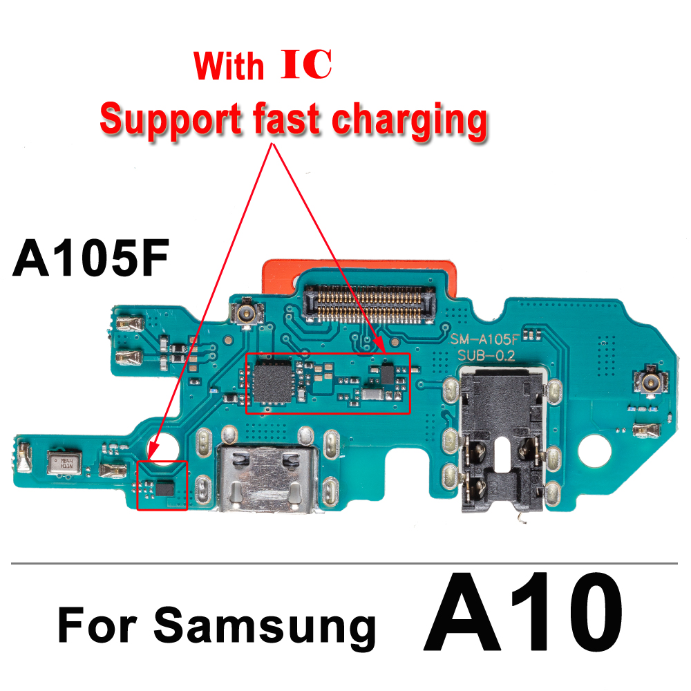USB Fast Charging Charger Main Motherboard Flex Cable For Samsung Galaxy A10 A20 A30 A40 A50 A60 A70 A80 Dock Connector Board. 