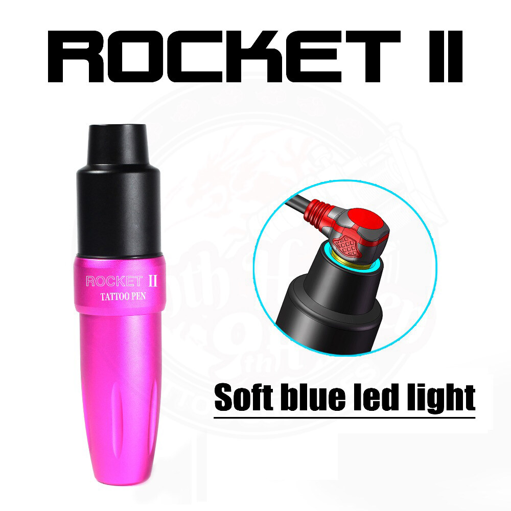 Rocket II Tattoo Pen Machine LED Light RCA Japan Motor Rotary Machine 3.5mm Stroke Tattoo Permanent Makeup Eyebrow Equipment. 