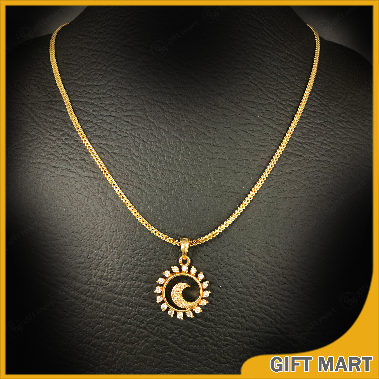 Gold Plated Fox Chain \u0026 Star White 