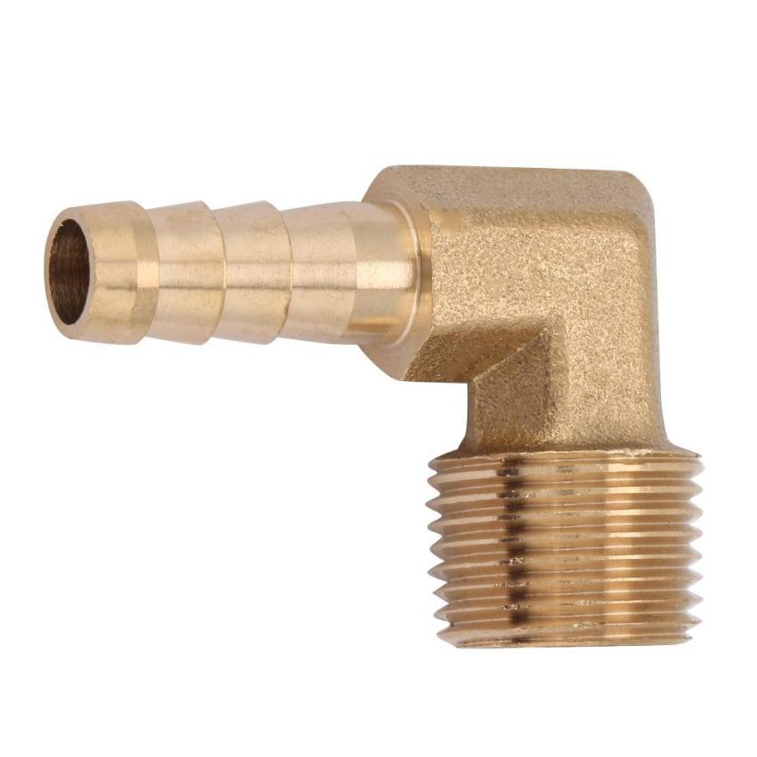 2pc/set G3/8 Male Thread Brass Elbow Hose Ba Coupling Connector Joint Adapter Fitting Quick. 