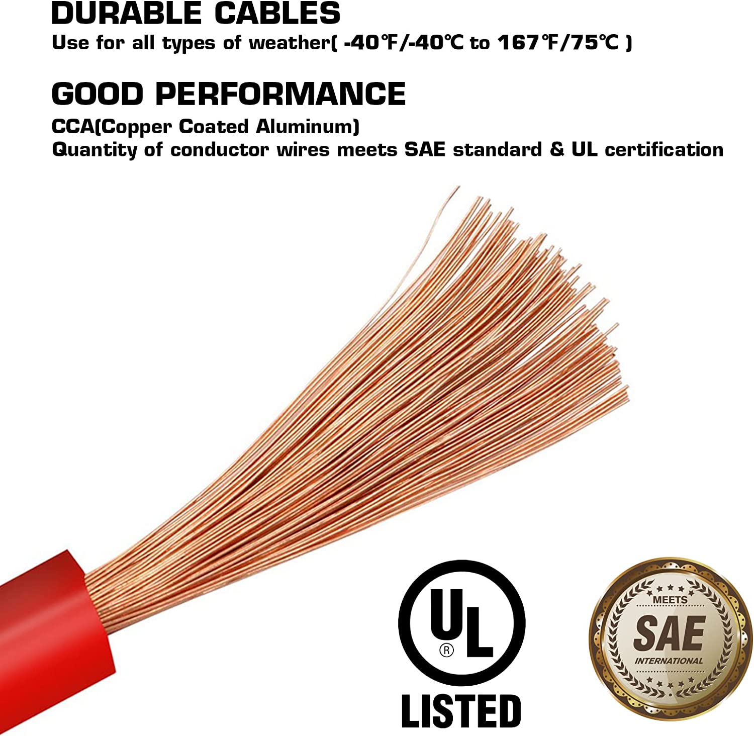 Car Battery Jumper Cable, Heavy-Duty Battery Jumper Cable, Car Jumper ...