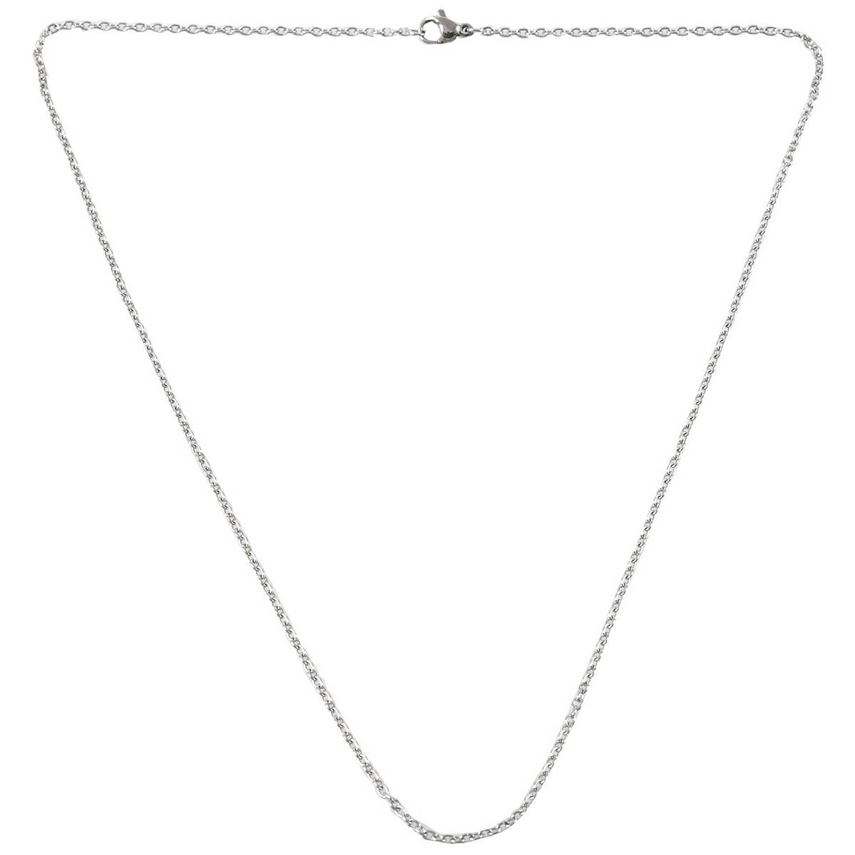 Jewelry Woman Chain Stainless Steel O Necklace Silver 2 Mm Wide 50 Cm Long Buy Online At Best Prices In Srilanka Daraz Lk