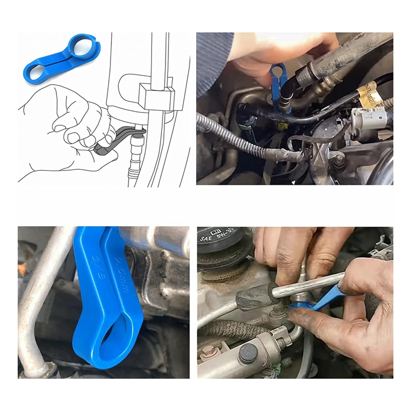 AC Fuel Line Disconnect Tool 16Pcs Universal Fuel Line Quick Disconnect  Fitting Hose Kits Oil Cooler Tube Removal Tool A