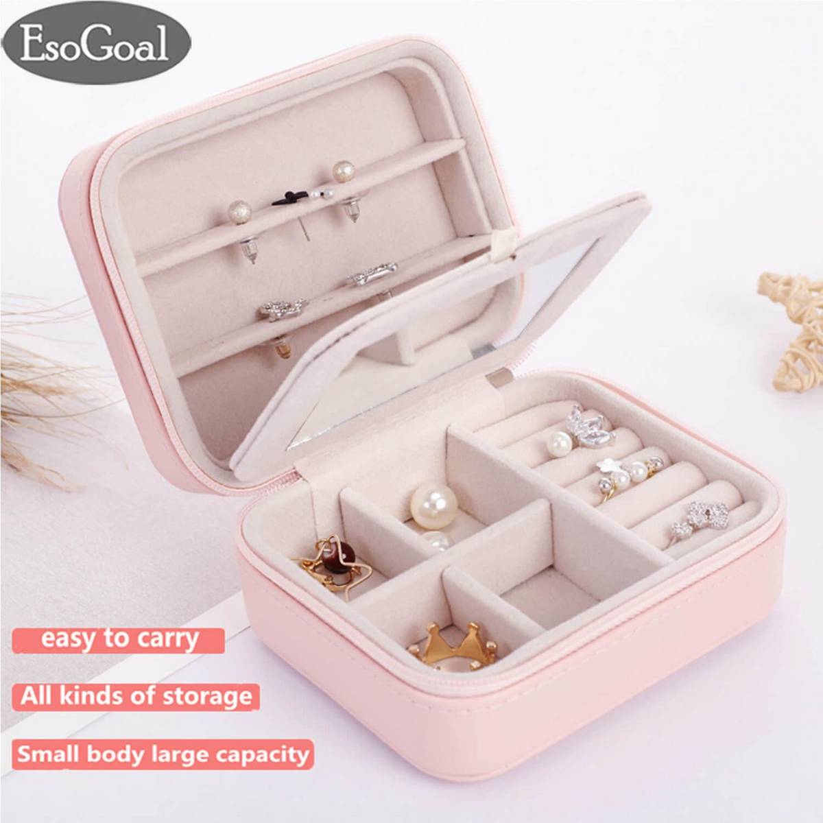 plastic jewellery organiser box