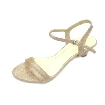 gold bridal heels
