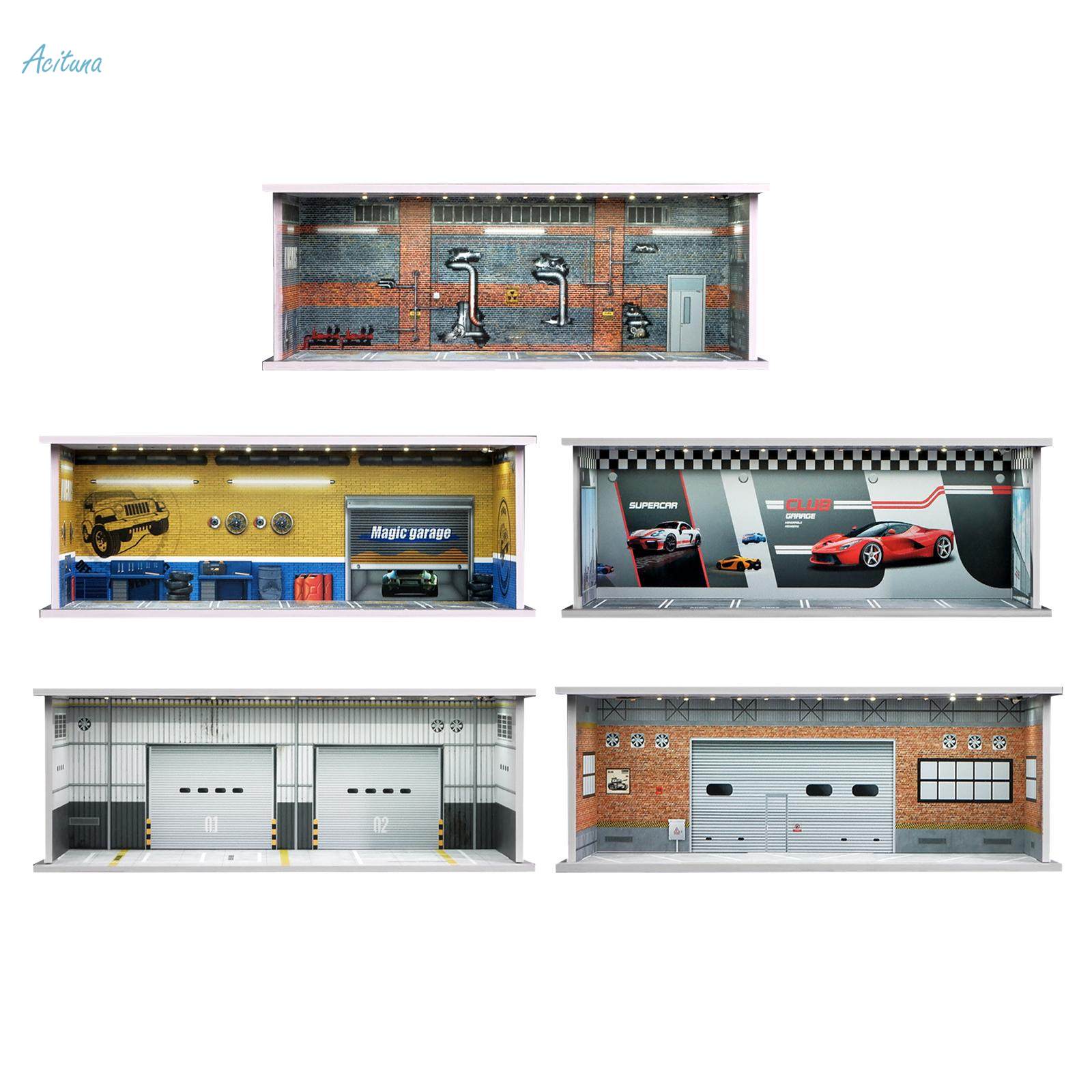 1/64 Parking Lot Display Case Display Stand for Alloy Car