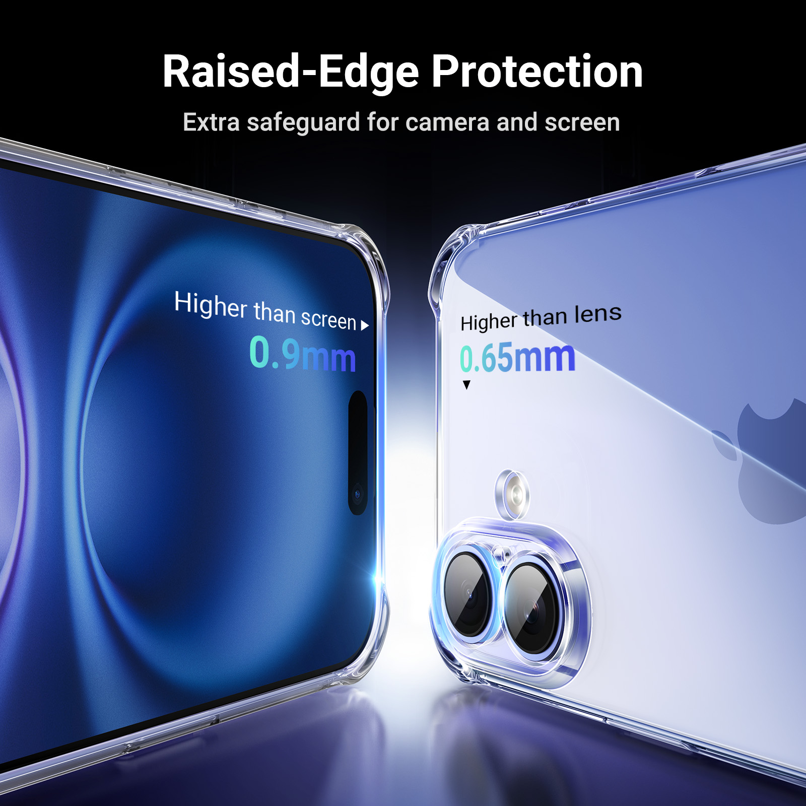 UGREEN Crystal Clear Air Bag Series Mobile Phone Case for iPhone 16 for iPhone 16 Pro Max for iPhone 16 Pro for iPhone 16 Plus. 