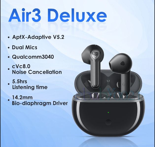 SOUNDPEATS Air3 Deluxe HS Wireless Earbuds. 