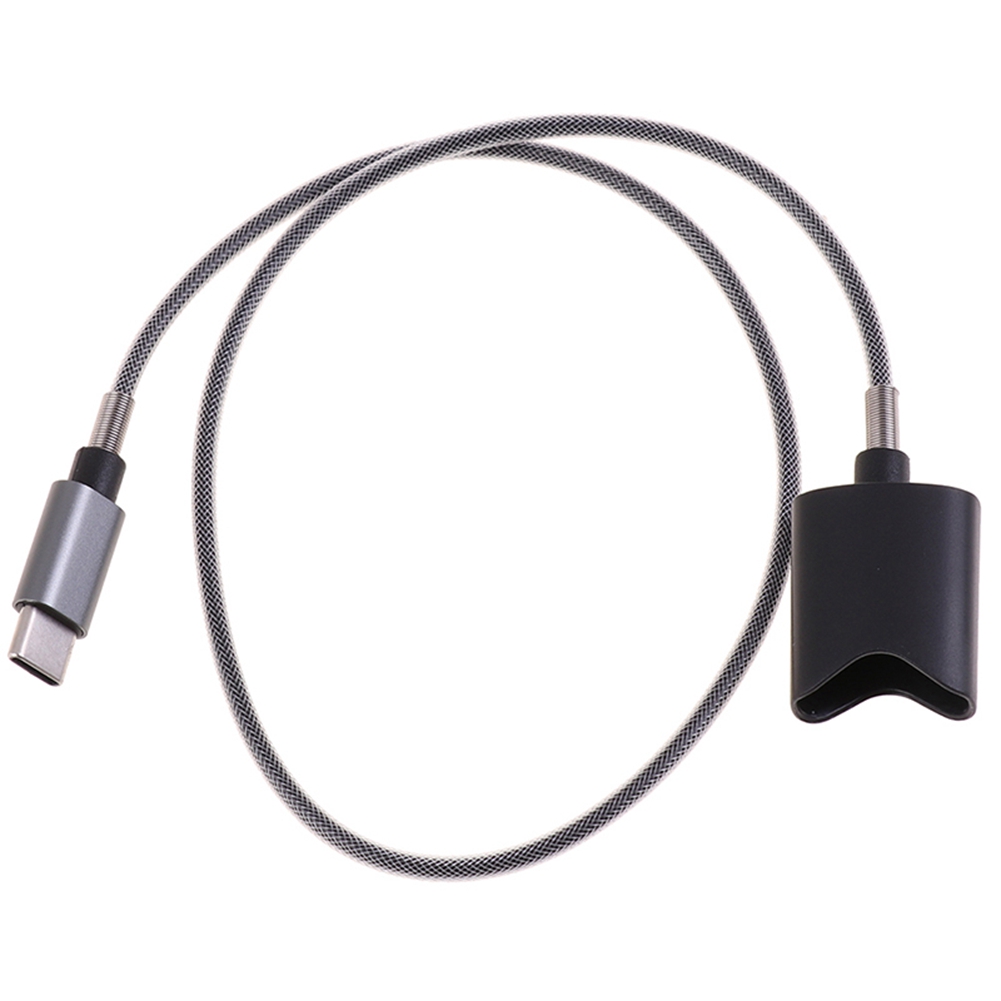 Type C Interface Charging Cable for Vuse Alto Magnetic Charger Cord Universal Design 45cm (Gray Type-C)