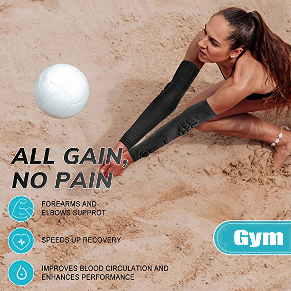 1PCS Arm Sleeves, Youth Adult Basketball Shooter Sleeves,Elbow Forearm Crashproof Pads for Football Basketball Volleyball Soccer. 