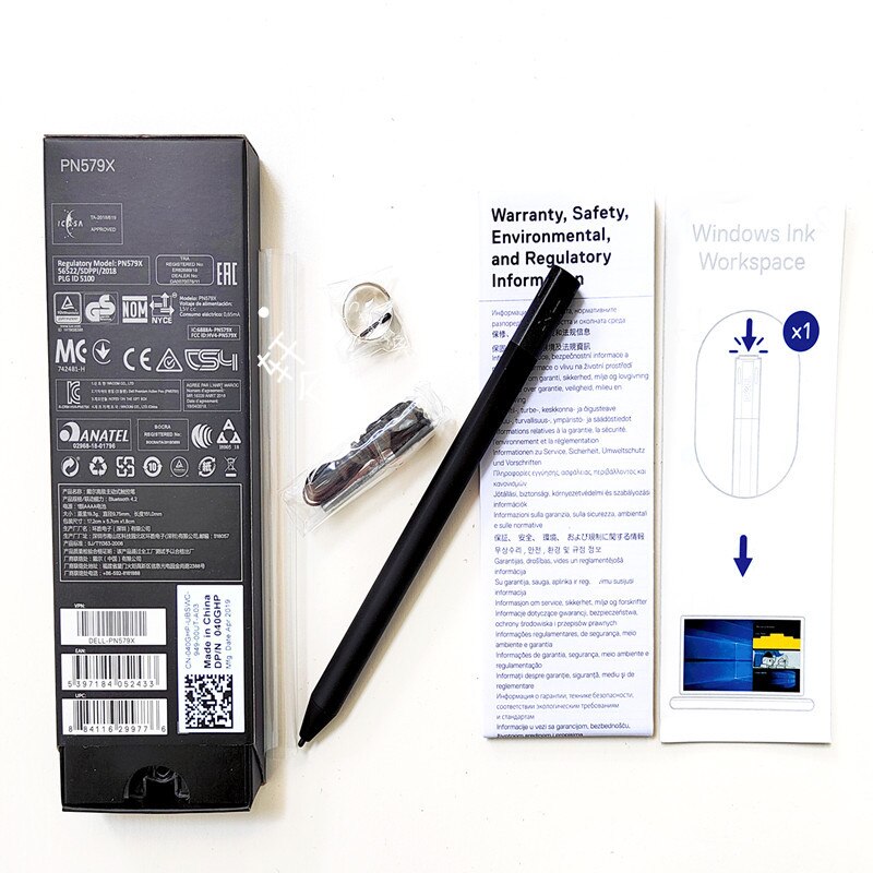 New Dell PN579X Stylus Active Pen for Dell XPS 15 9575, XPS 15 9570 ,XPS 13 9365 Latitude 11 (5175),5179, 7275, Precision 5530. 