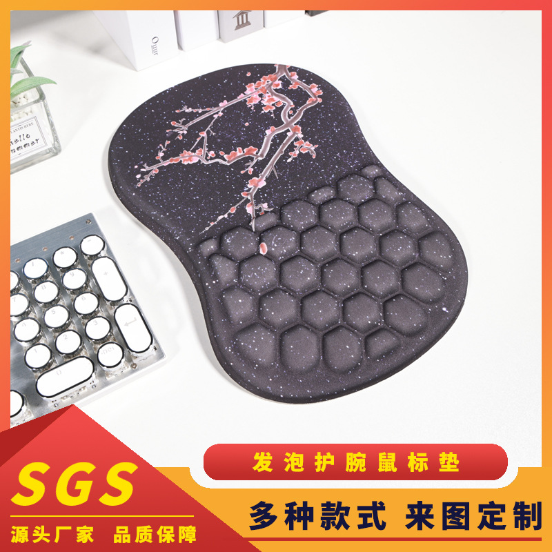 Guangzhou Large New Wrister Protective Mouse Pad Black Stain-Resistant Non-Slip Small Hand Pillow Soft Three-Dimensional Wrist Mat