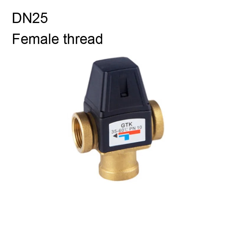 Thermostatic Mixing Valve,3 Way Mixing Valve Brass Mixing Valve Brass Mixing Valve 3 Way Dn20 Male Thread Thermostatic Valve For Solar Water Heater - View #14