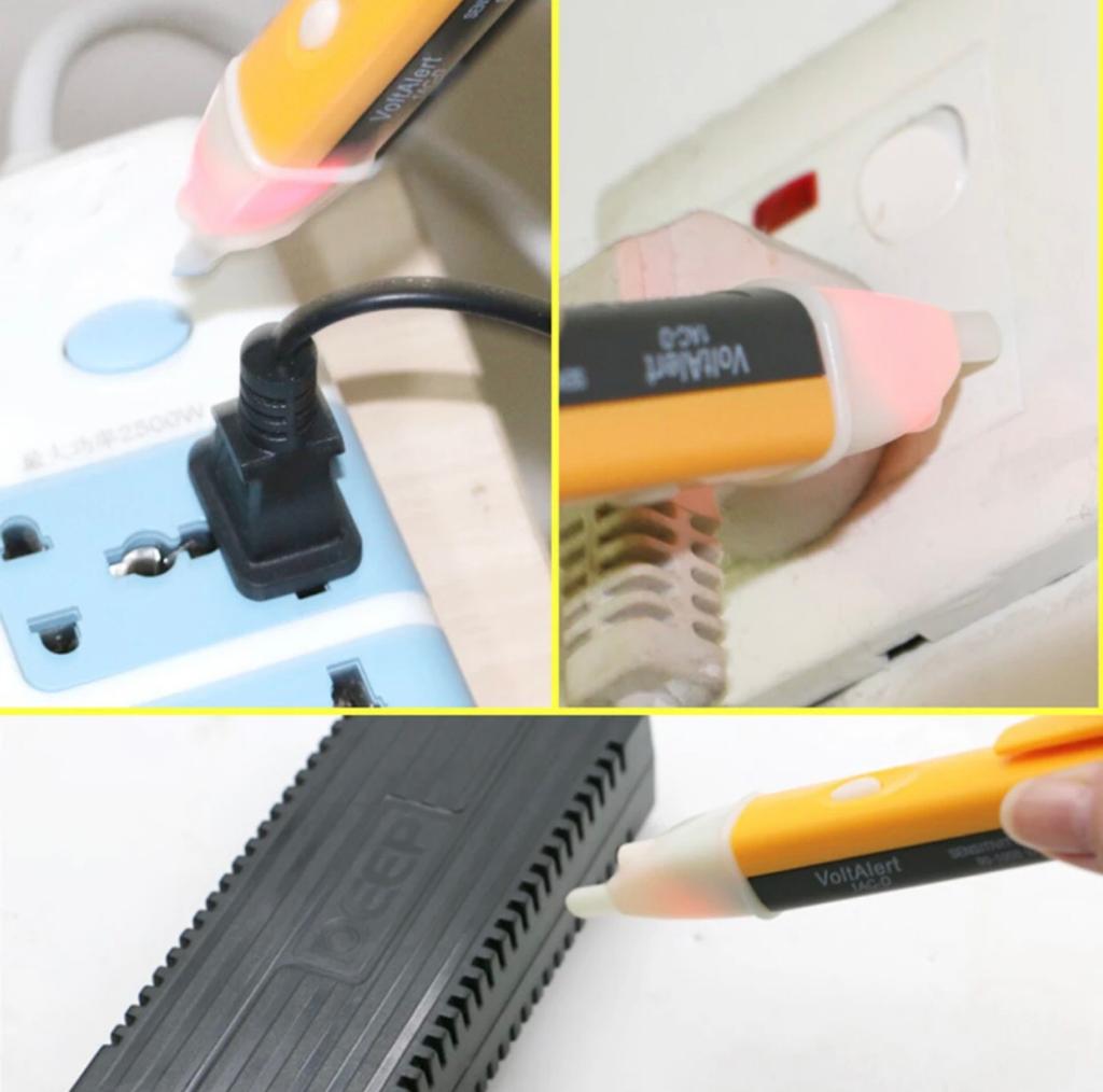 Voltage Tester Pen 90-1000 VAC / AC Power Outlet Voltage Detector Sensor Tester Pen LED light