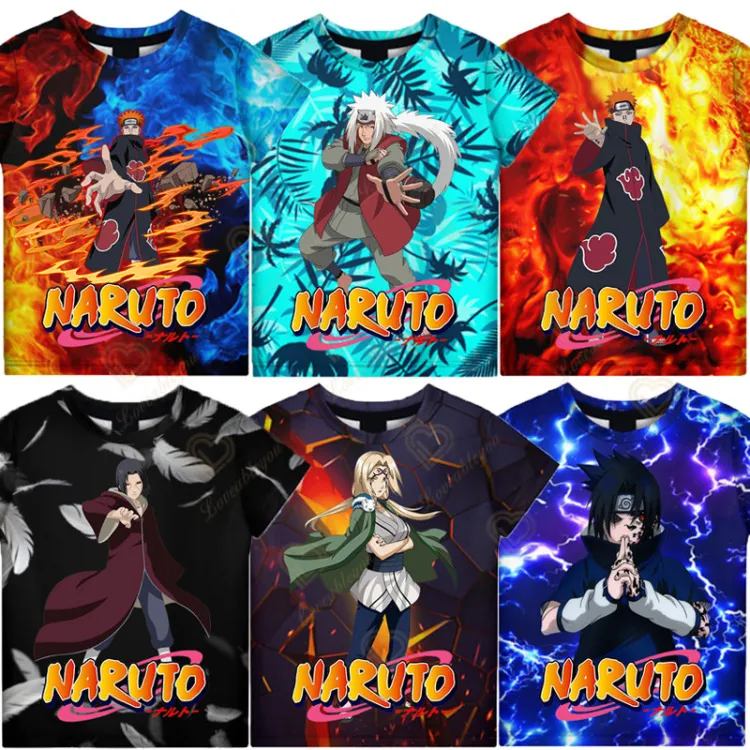 Summer Childrens/Youth Kakashi Anime Naruto T Shirt Boy Girl Baby