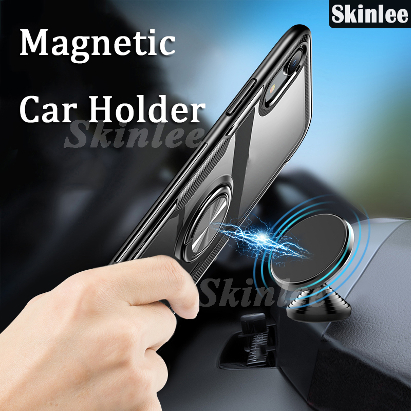 Phone case For Nokia C30 Back cover Hard Phone Case Clear Transparent Shockproof Car Navigation Holder Ring For Nokia C30 Cover cases. 