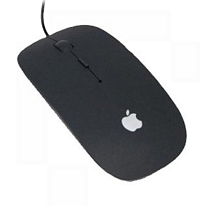 apple logo ultra-thin Scroll Wheel 3D Cable USB Optical Laptop wired Mouse:  Buy Sell Online @ Best Prices in SriLanka | Daraz.lk
