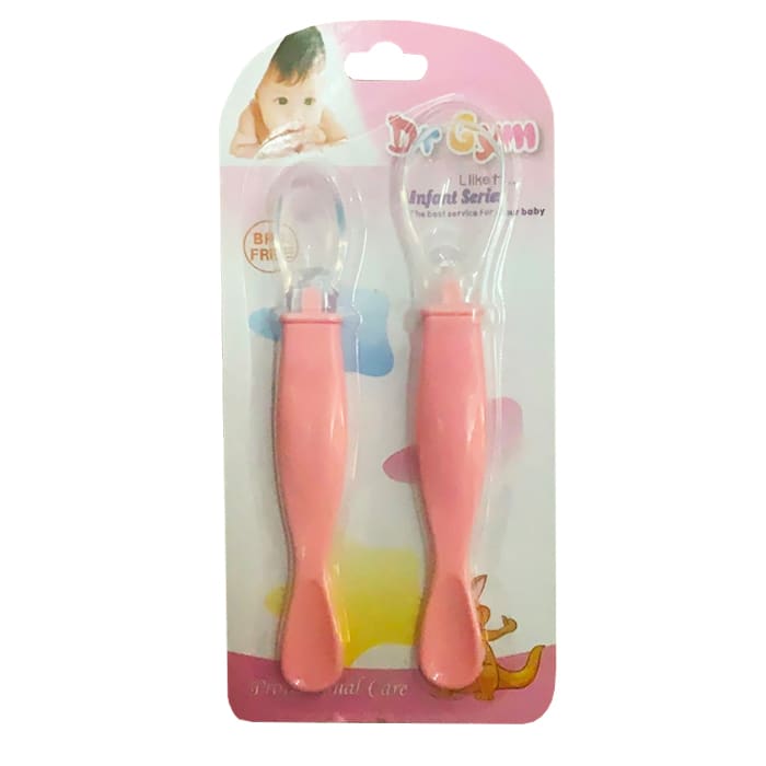 Spoon (2pcs) (JR-8006)   |Spoon 2pcs Set Silicone spoon soft and flexible spoon baby spoon set baby silicone spoon |  |Beaby|. 