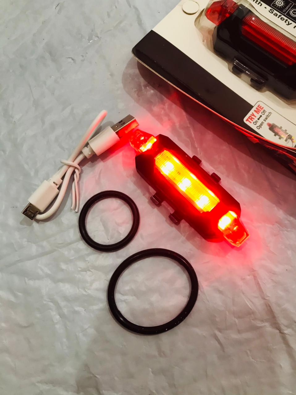 Bicycle Red light LED Taillight Waterproof Rear Tail Light Safety Warning road Cycling Light USB Rechargeable Lamp. 