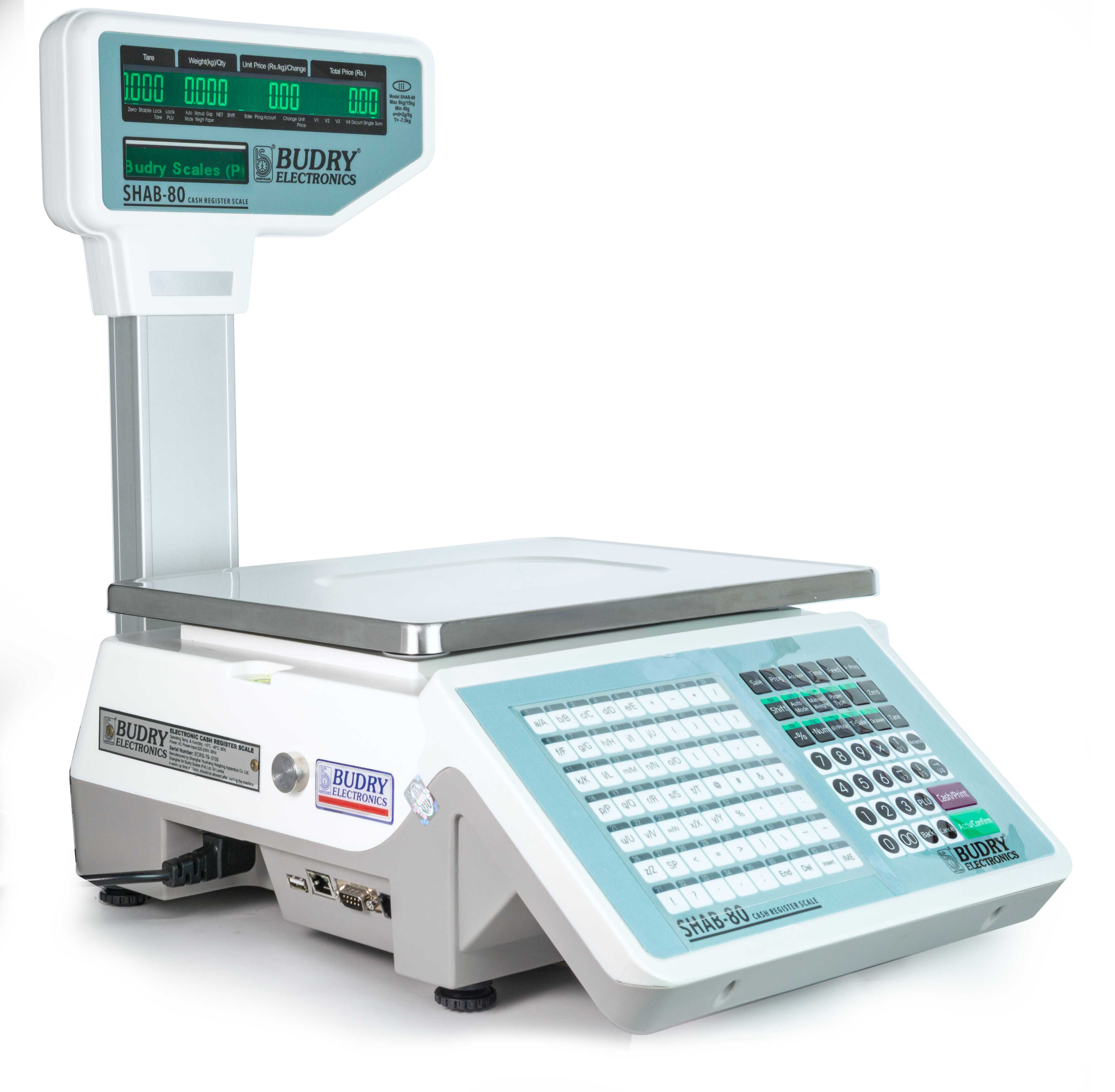 BUDRY SHAB 80 – 15kg Electronic Bill Printing Scale. 