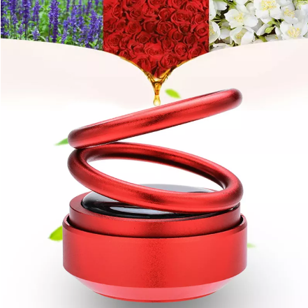 Car Air Freshener Fragrance Solar Power Autorotation Car Dashboard Steel Ornament Car Solid Perfume Car Aromatherapy Car Accessories. 