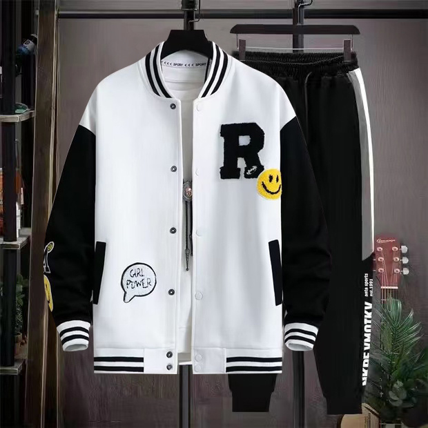 13 Spring and Autumn Baseball Clothes Boys 12 Years Old 15 Teenage Students 14 Fashion brand coat 16 Older Children Sports Suit. 