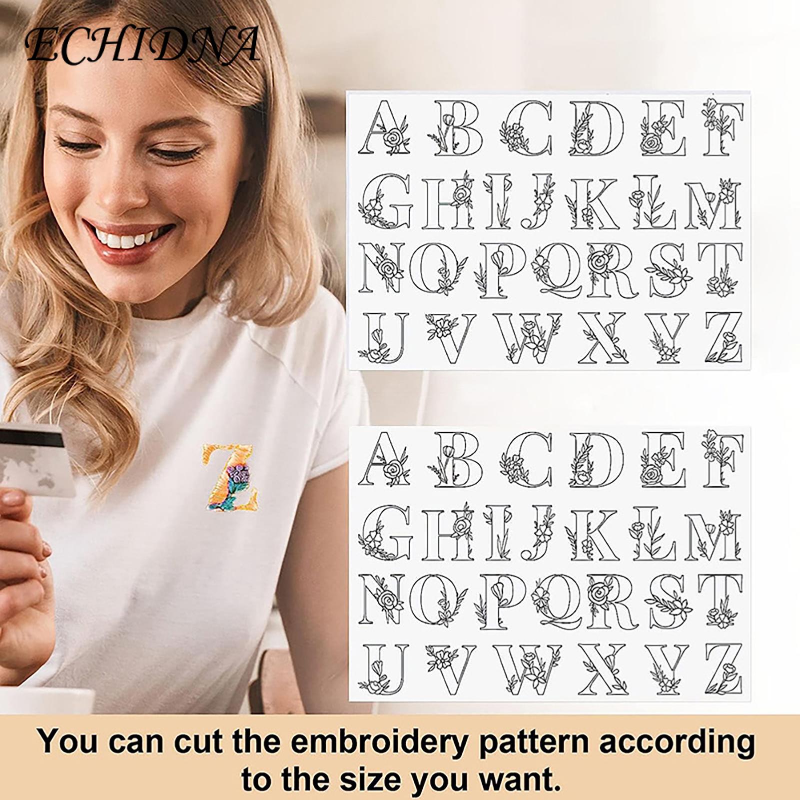 Peel Stick Embroidery Pattern 50pcs Easy to Use Beautiful Flower Leaf Embroidery Patterns for Home Diy Craft Embroidery Pattern. 