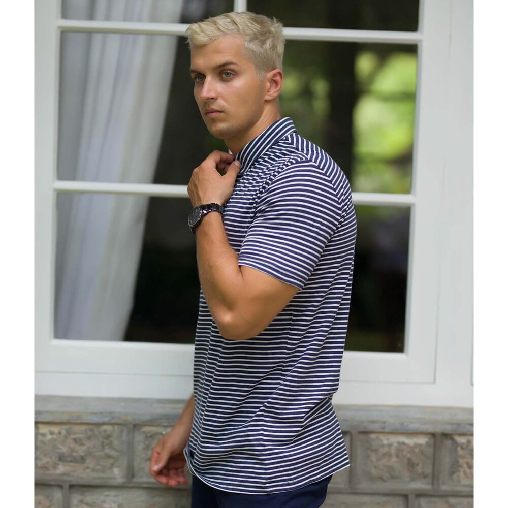Casual Wear Self Collar T-Shirt. 