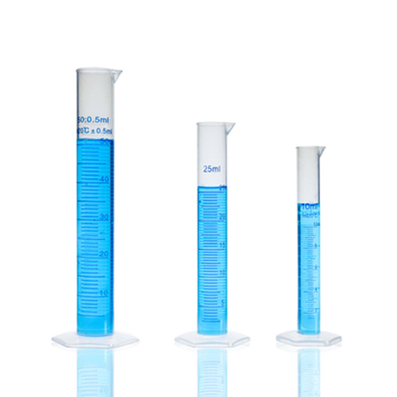 【ZOSR】Plastic Measuring Cylinder Laboratory Test Graduated Tube Motor Oil Measuring Cup 10ml/25ml/50ml/100ml/250ml. 