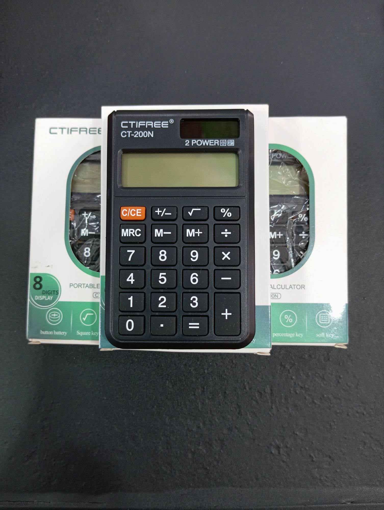 CTIFREE 200N 8 Digits Colorful Custom Calculator Small Power Pocket Calculator. 