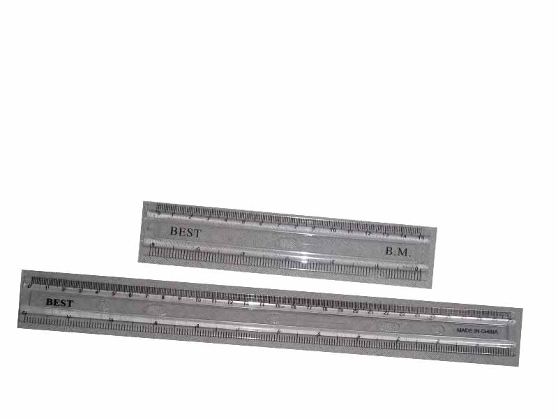 Best Stationary Transparent Plastic Foot Ruler - 6 Inch (1/2 Foot) or 12 Inch (1 Foot). 