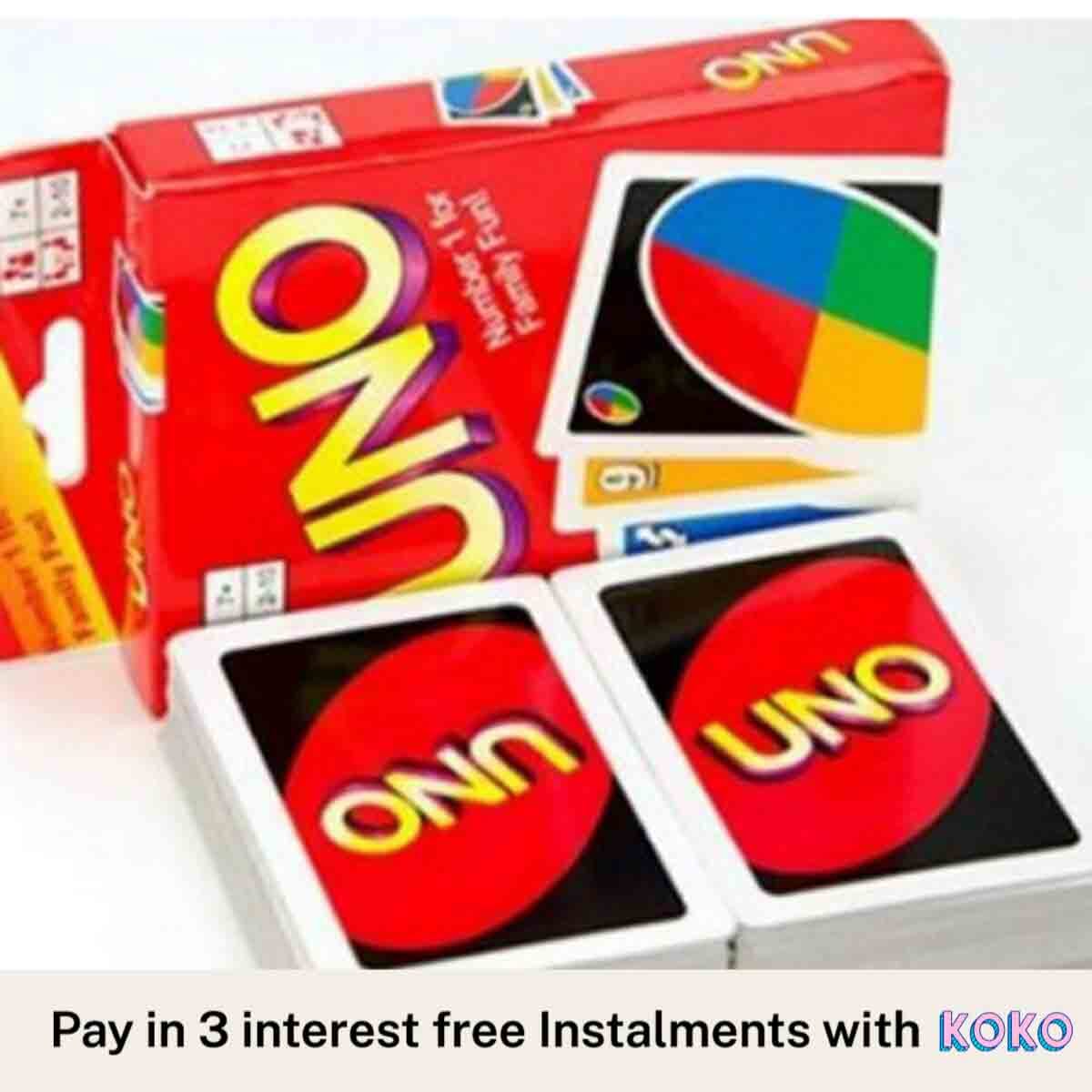 Uno Cards Pack - 108 Cards (Standard / Plastic / Metal Box / H2O) by ZinZen. 